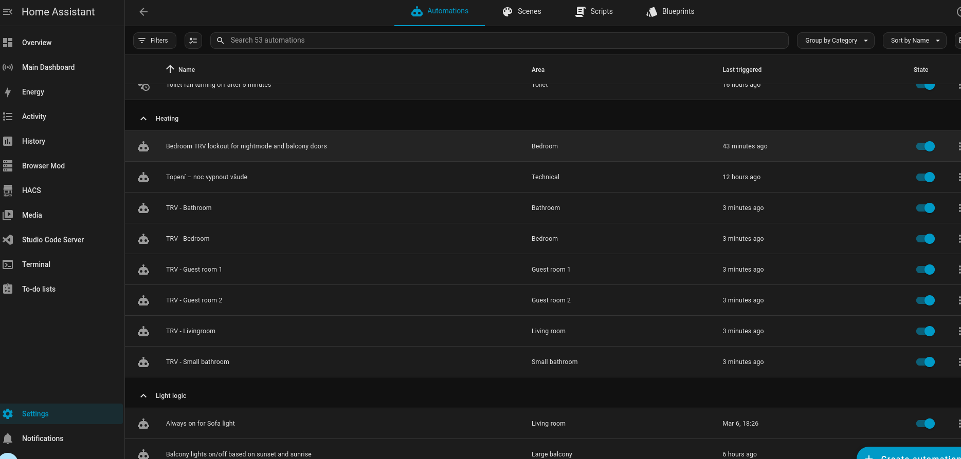 Home Assistant screenshot